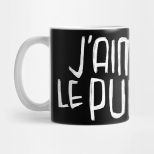 Punk Music, Punk Typography, J'aime le Punk Mug